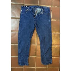 Levis 501 Original Fit Button Fly Denim Jeans 100% Cotton 36x36